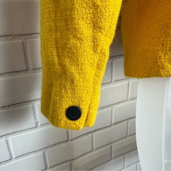 Jones New York 100% Wool Double-Breasted Blazer - Yellow - Women's Size 6 - Picture 7 of 10